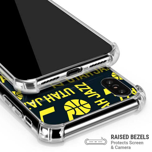 NBA Utah Jazz Blast iPhone XS Max Clear Case